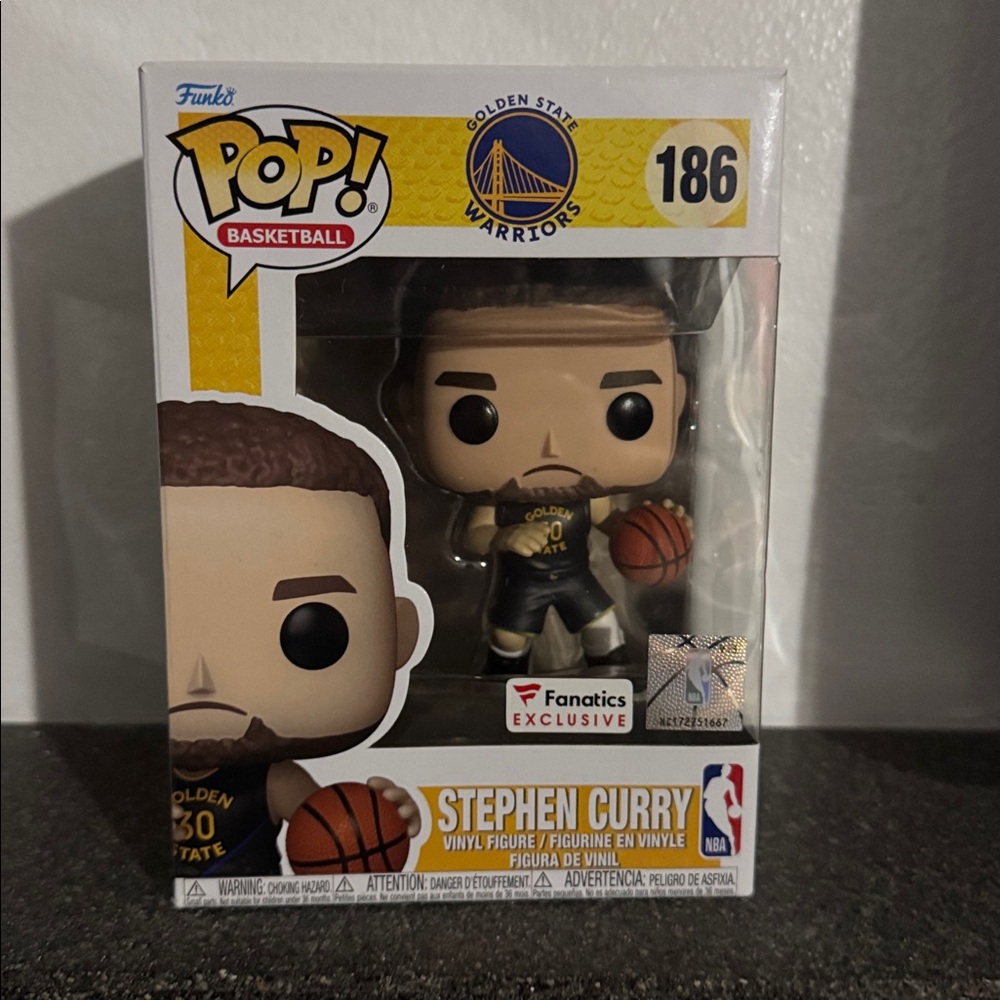 Funko Pop Basketball Figure with Navy and Orange